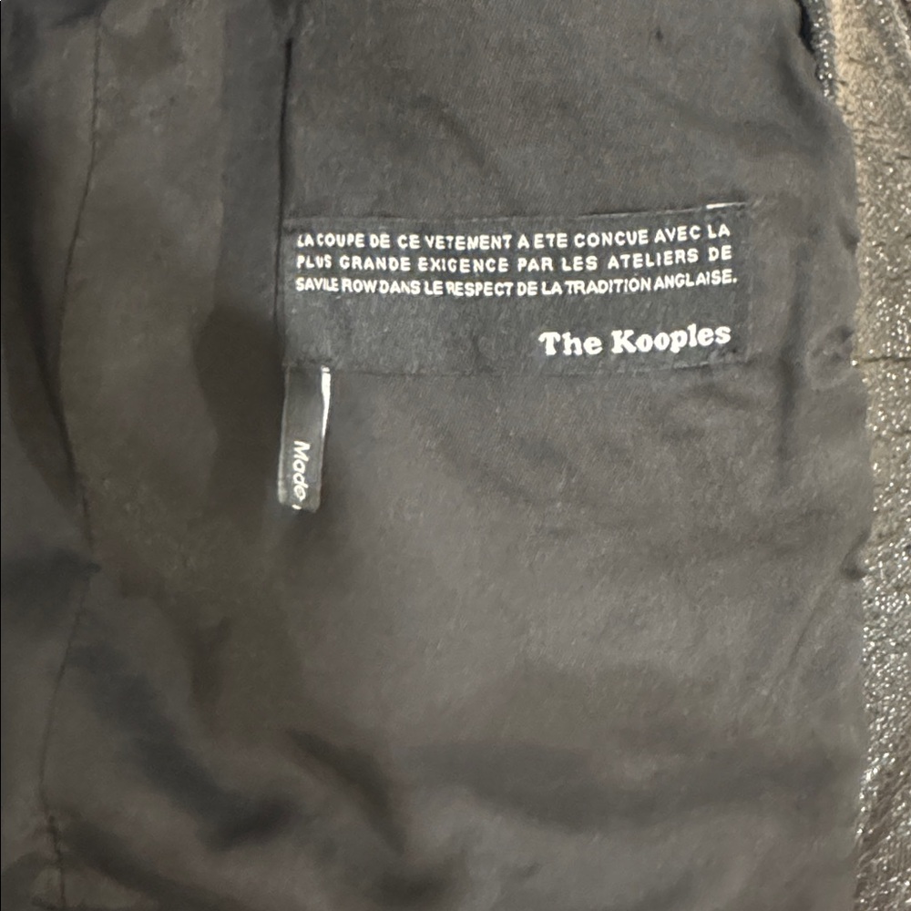 The Kooples Black Vinyl Cropped Jacket - Picture 3 of 3